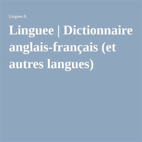 francais anglais linguee